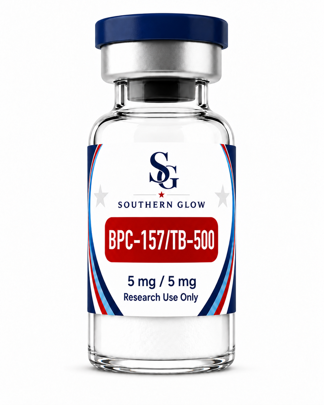 Southern Glow BPC-157/TB-500 vial, 5 mg / 5 mg